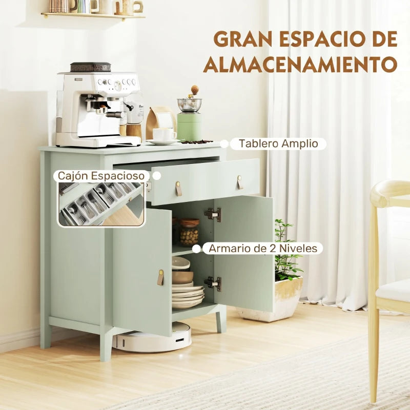 Armario de dos puertas con estante ajustable del aparador Salvia