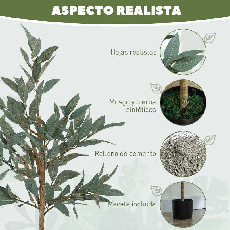 Hojas del Árbol Verdolón con textura y color realistas
