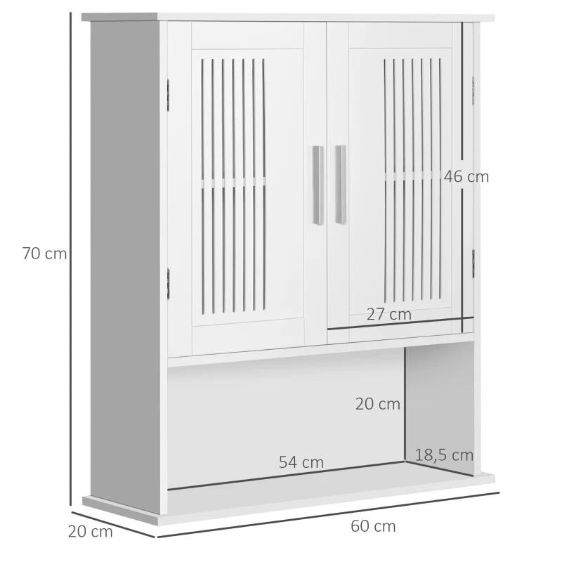 Diagrama de medidas del armario de baño Lier en centímetros