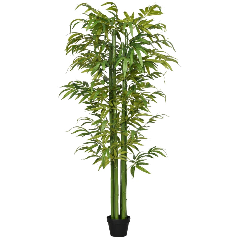 Bambú artificial Bambú Sequoia de 180 cm con maceta para decoración