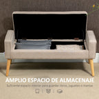 Baúl Grazalema con la tapa abierta mostrando el espacio de almacenaje interior