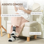 Banco usado como asiento a los pies de la cama