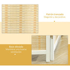 Estructura de madera de pino del biombo Hana con bisagras de metal