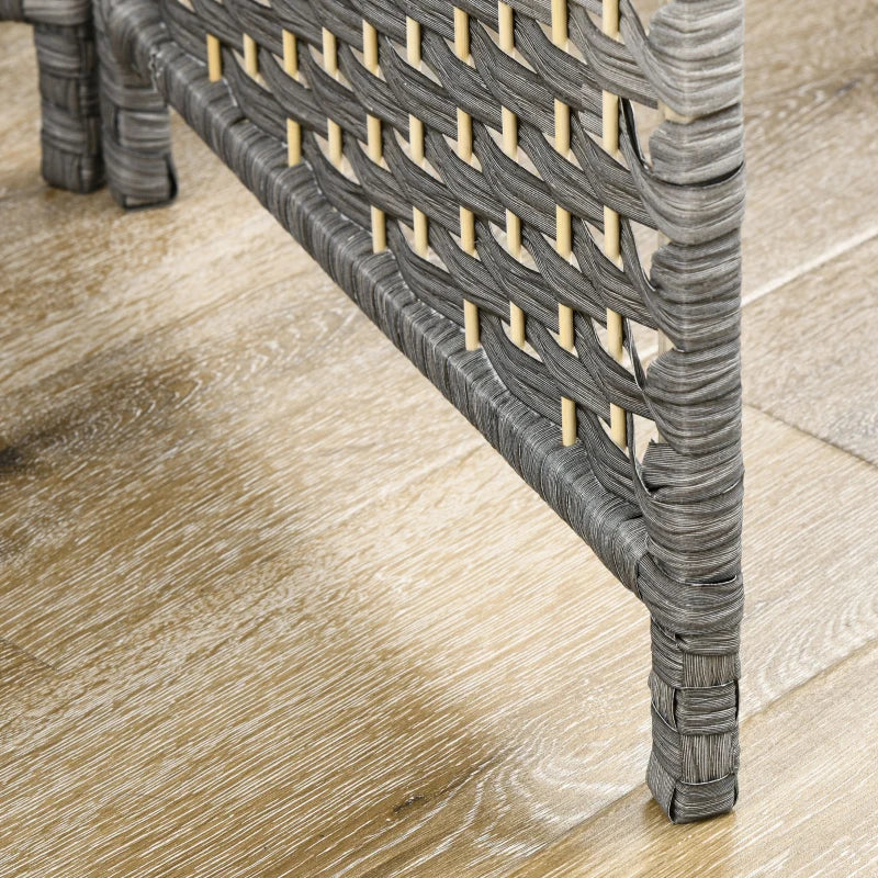 Patas elevadas que separan el biombo del suelo y favorecen la ventilación