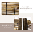 Marco de madera de paulownia del biombo separador de ambientes