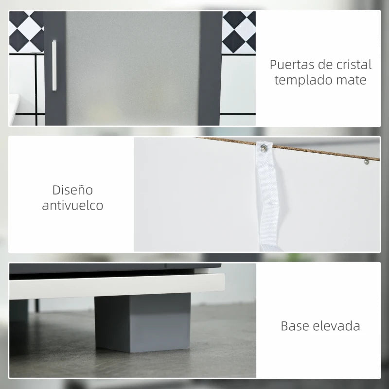Sistema antivuelco trasero para fijar la columna a la pared