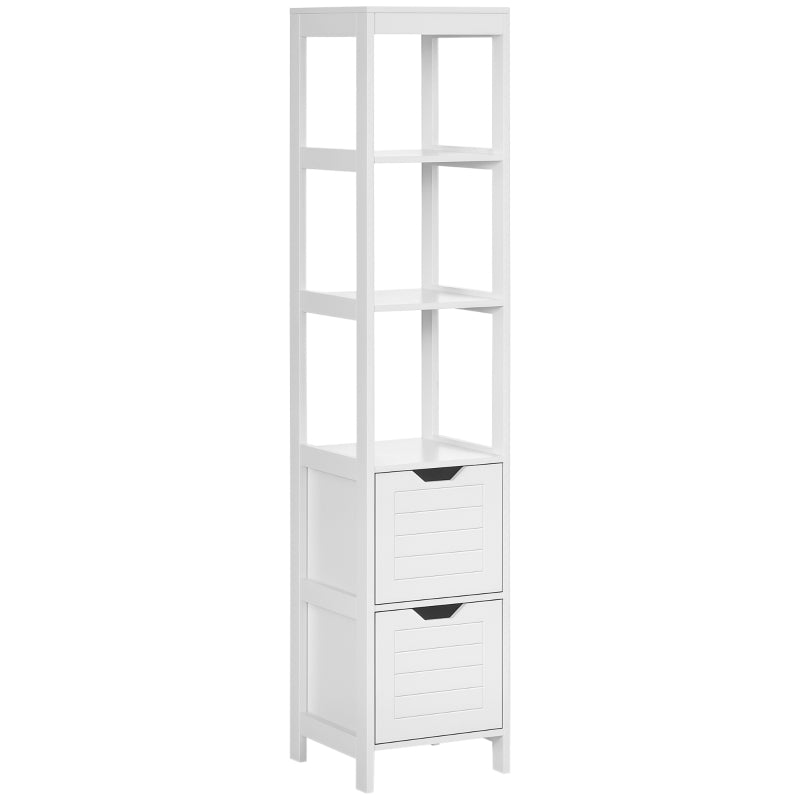 Columna blanca usada también en salón o dormitorio como mueble auxiliar