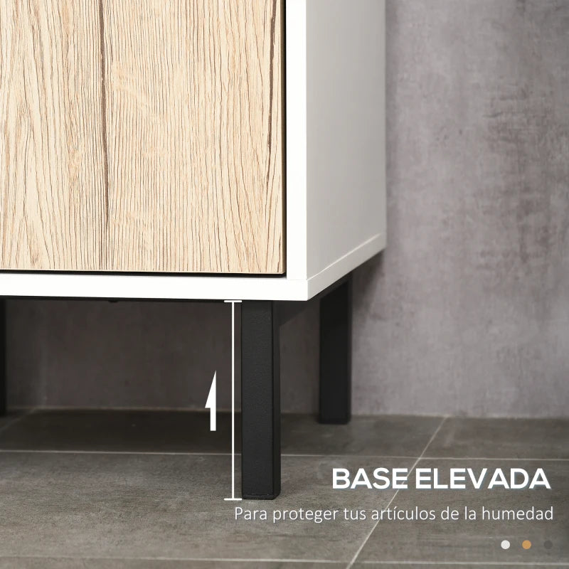 Base elevada de la columna de baño Soito que facilita la limpieza del suelo