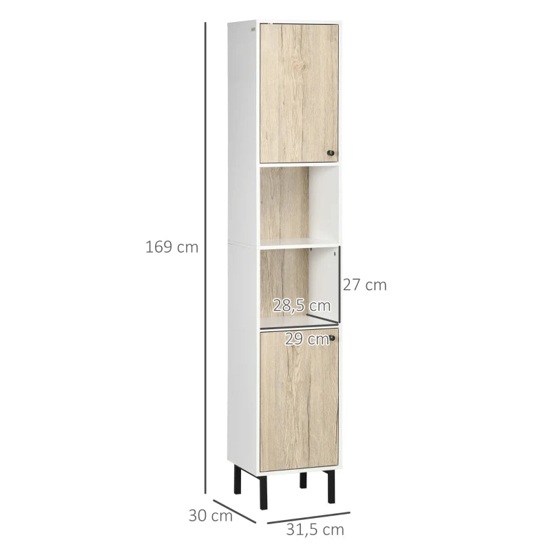 Diagrama de medidas de la columna de baño Soito en centímetros