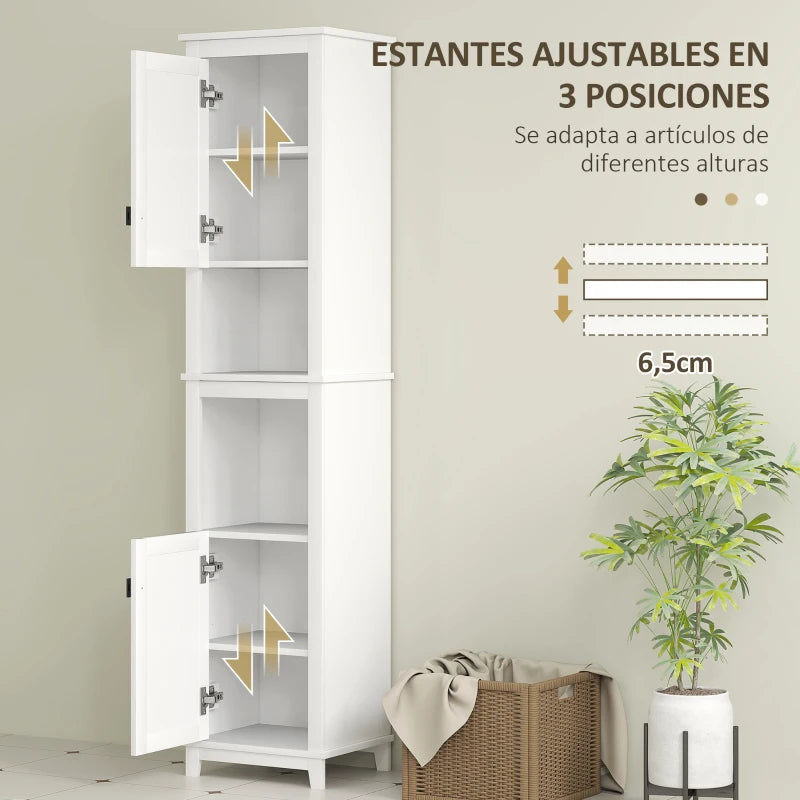 Estantes ajustables en altura de la columna de baño Zorita