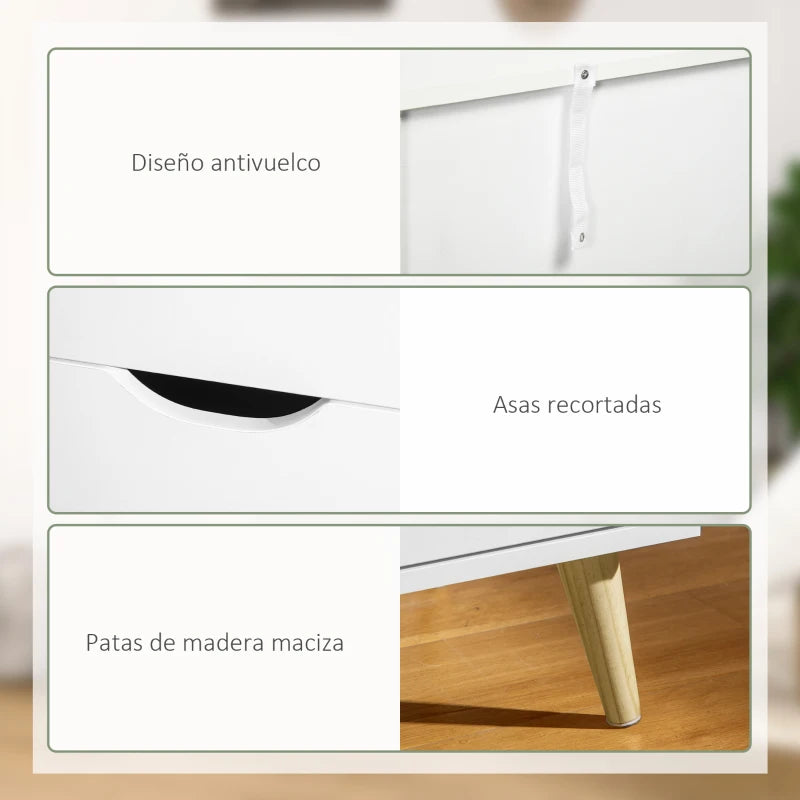 Tiradores recortados de los cajones de la cómoda Aster