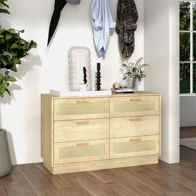 Cómoda Calima en un dormitorio acogedor de estilo natural