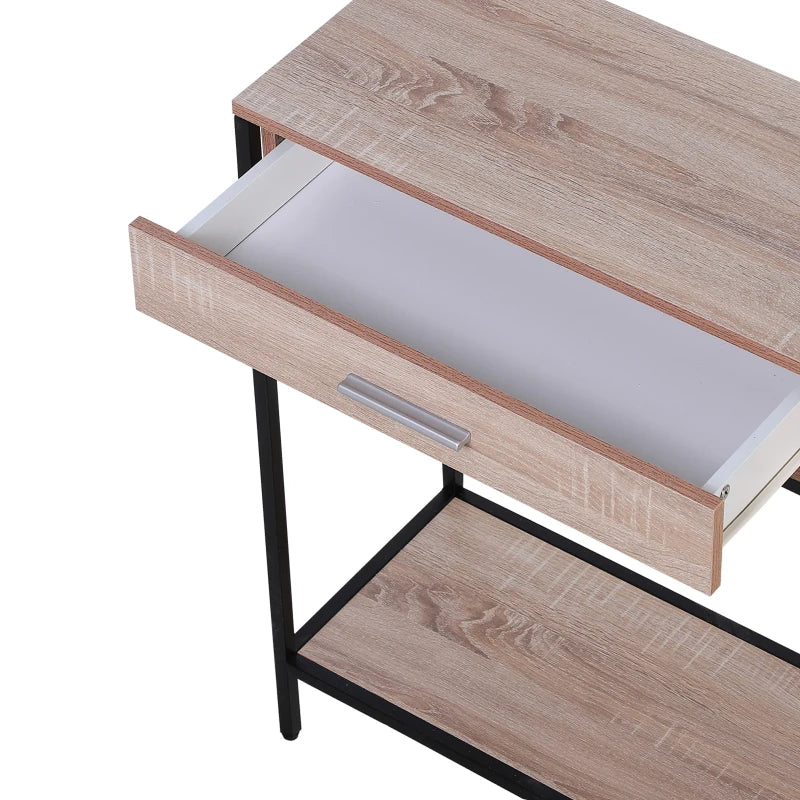 Consola Olinda como mueble auxiliar en un salón industrial