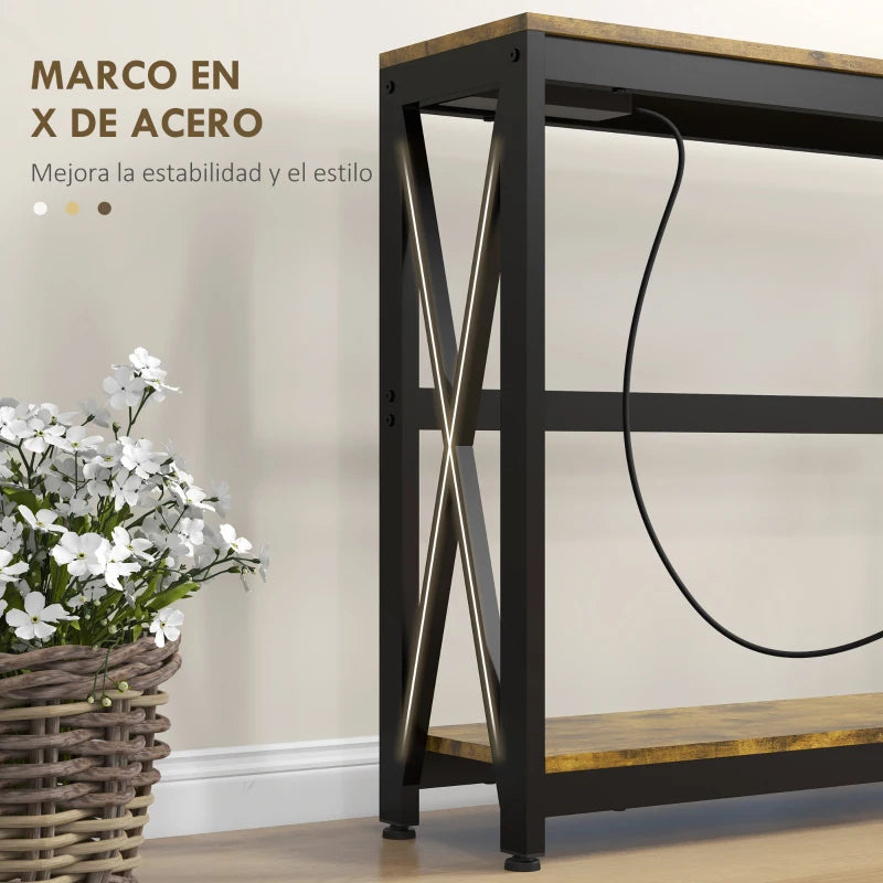 Detalle de la estructura de acero en forma de X