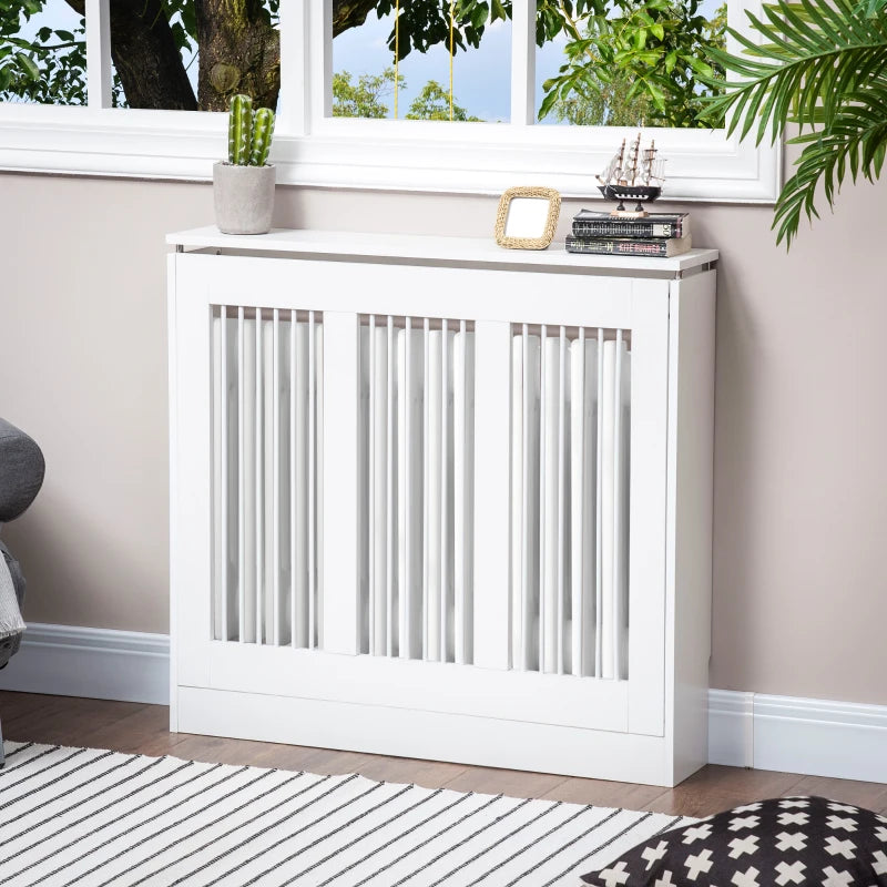 Cubre radiador de MDF Cubreradiador Ashford en un salón moderno