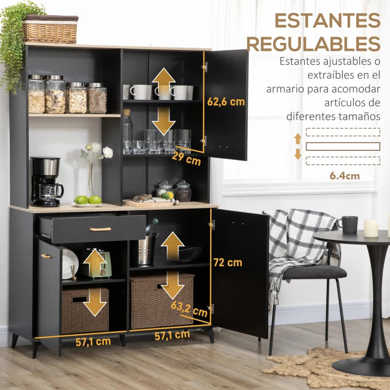 Estantes interiores ajustables de la despensa Celle