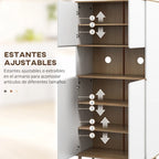Estantes interiores ajustables de la despensa Honfleur con vajilla