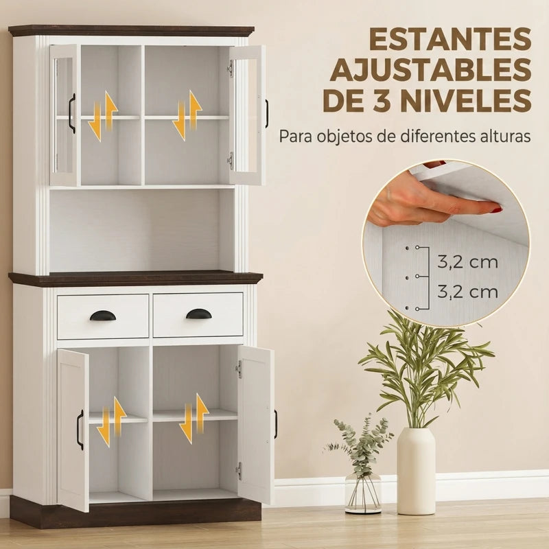 Estantes interiores ajustables de la despensa Meissen