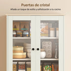 Puertas de acrílico transparente que exhiben la vajilla sin polvo
