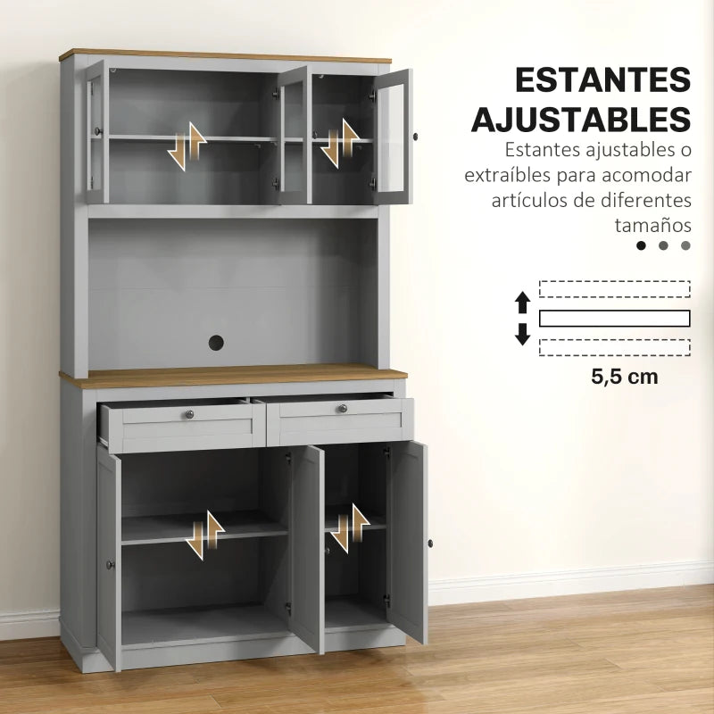 Estantes interiores ajustables para tarros y recipientes altos