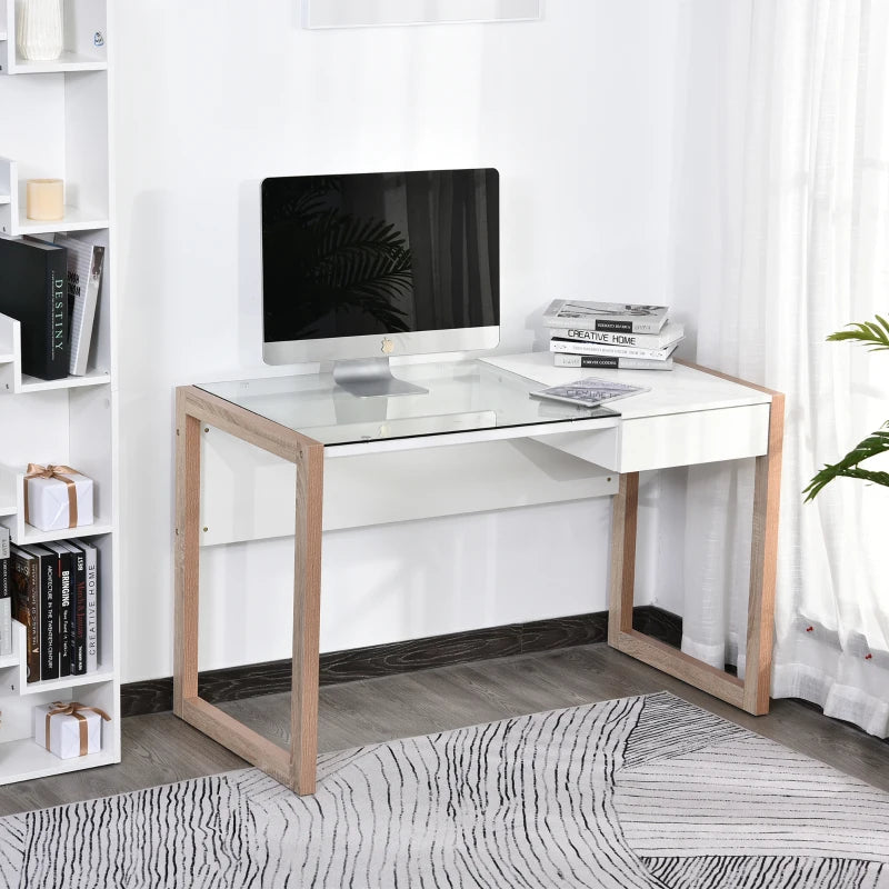 Escritorio Nairu integrado como zona de trabajo en un salón