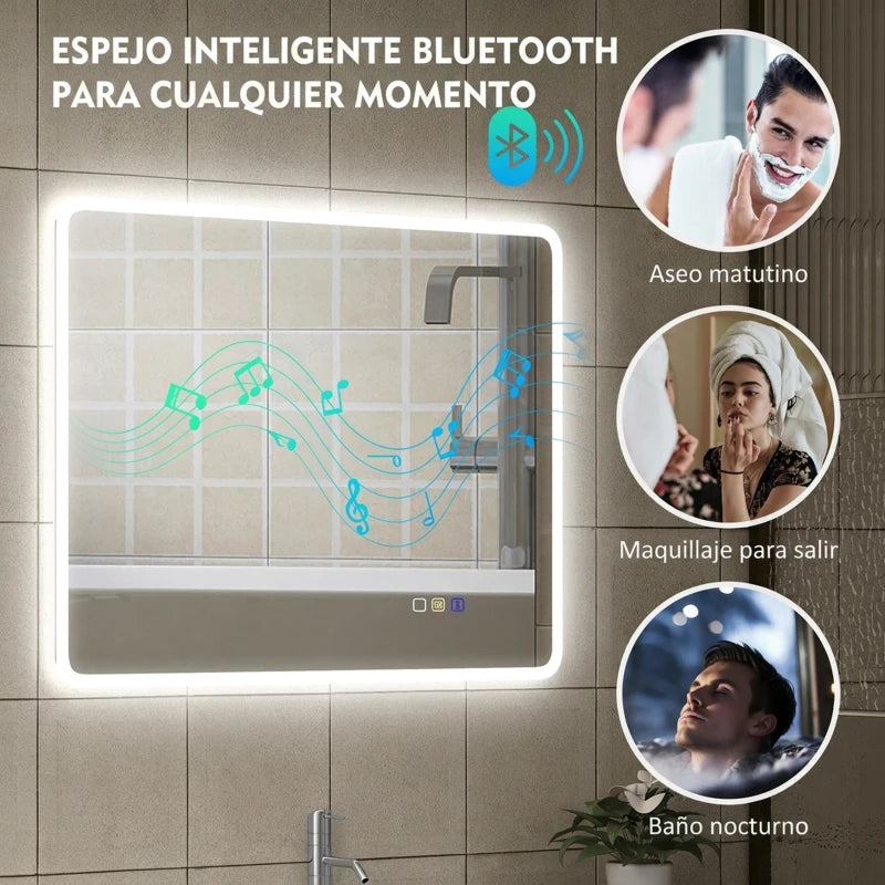 Función de altavoz Bluetooth del espejo de baño Argés