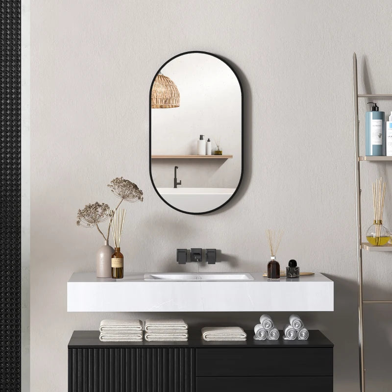 Espejo de baño Lapa decorando un baño moderno y ordenado