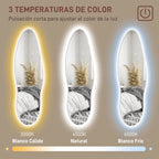 Espejo de cuerpo entero con luz LED en un vestidor