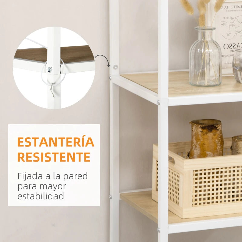 Estantería de 7 niveles con archivadores en una oficina o estudio
