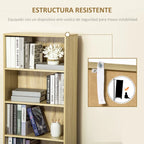 Detalle del sistema antivuelco en la parte trasera de la estantería Trondheim