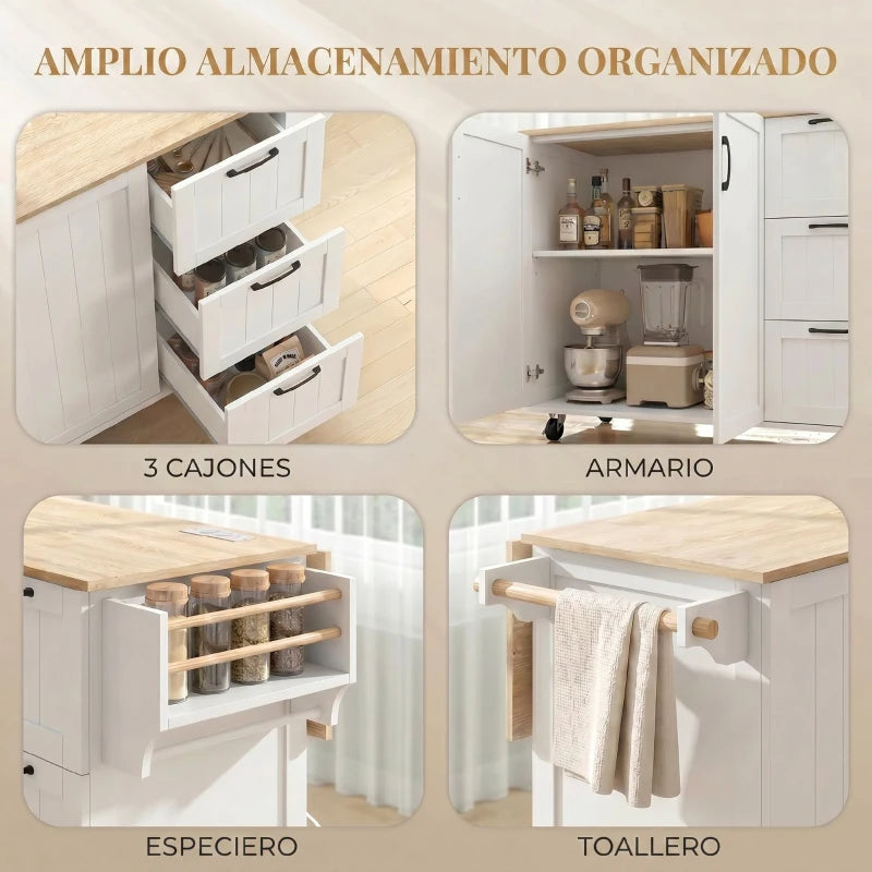 Interior del armario doble con estante ajustable de la isla Vesta