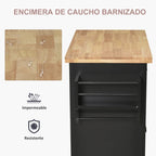 Encimera de madera de caucho barnizada de la isla Nairobi

Imagen 6