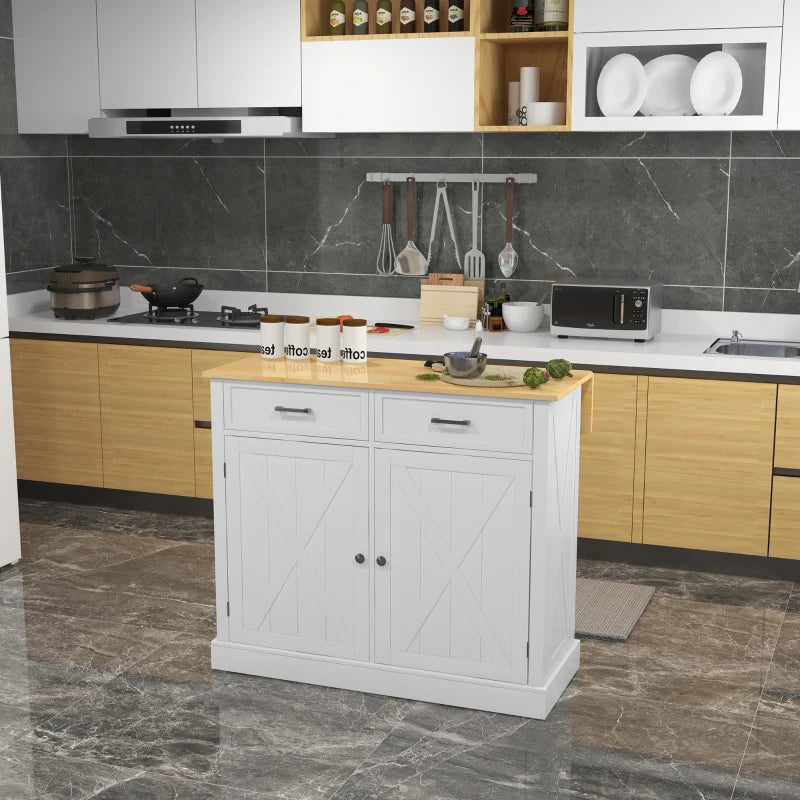 Isla de cocina Rothenburg de estilo country en una cocina acogedora