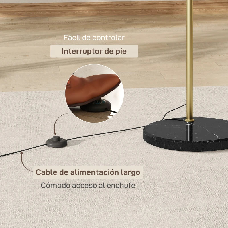Interruptor de pie para encender y apagar la lámpara con comodidad