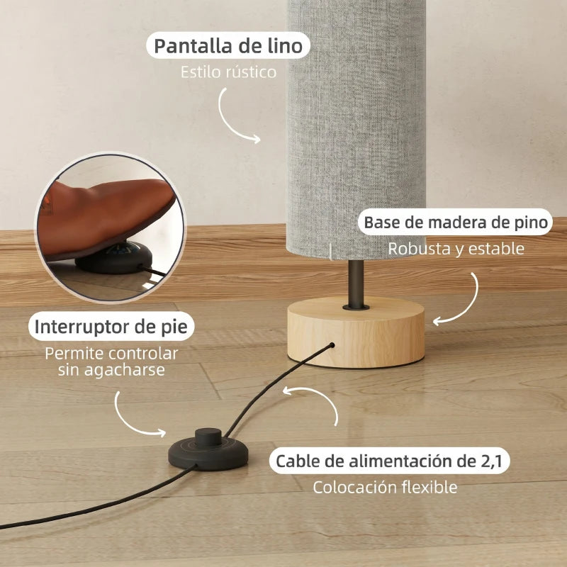 Interruptor de pedal de la lámpara de pie Belisaria para encenderla con el pie
