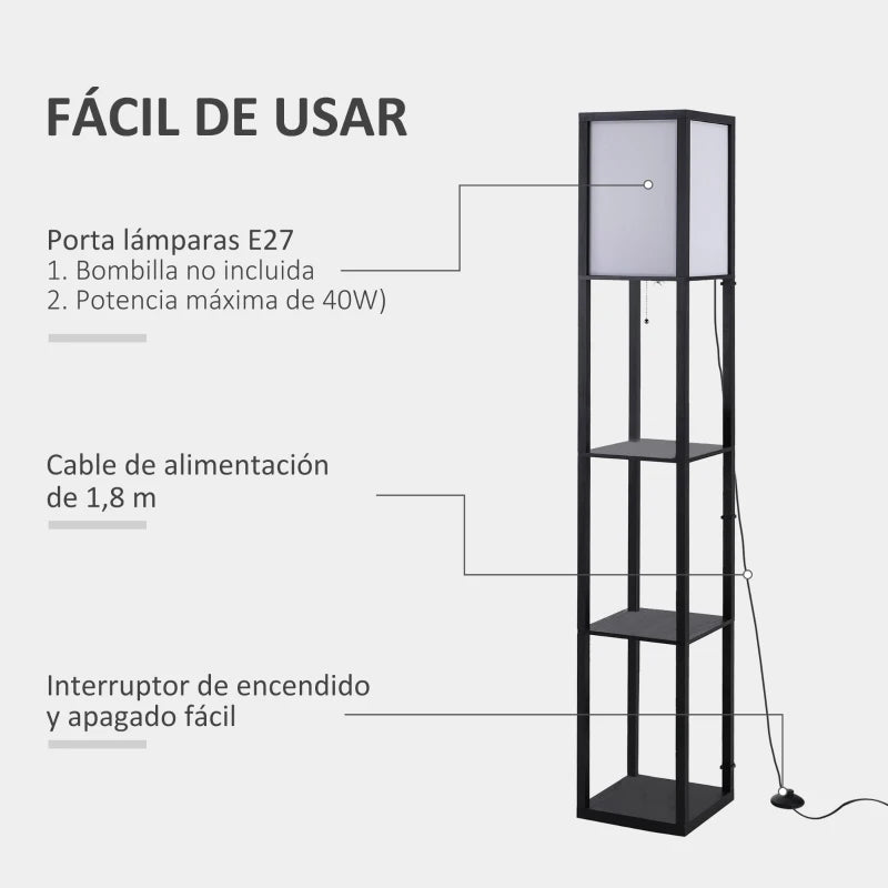 Interruptor de pie de la lámpara Faralux para encender y apagar la luz con facilidad