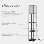 Interruptor de pie de la lámpara Faralux para encender y apagar la luz con facilidad