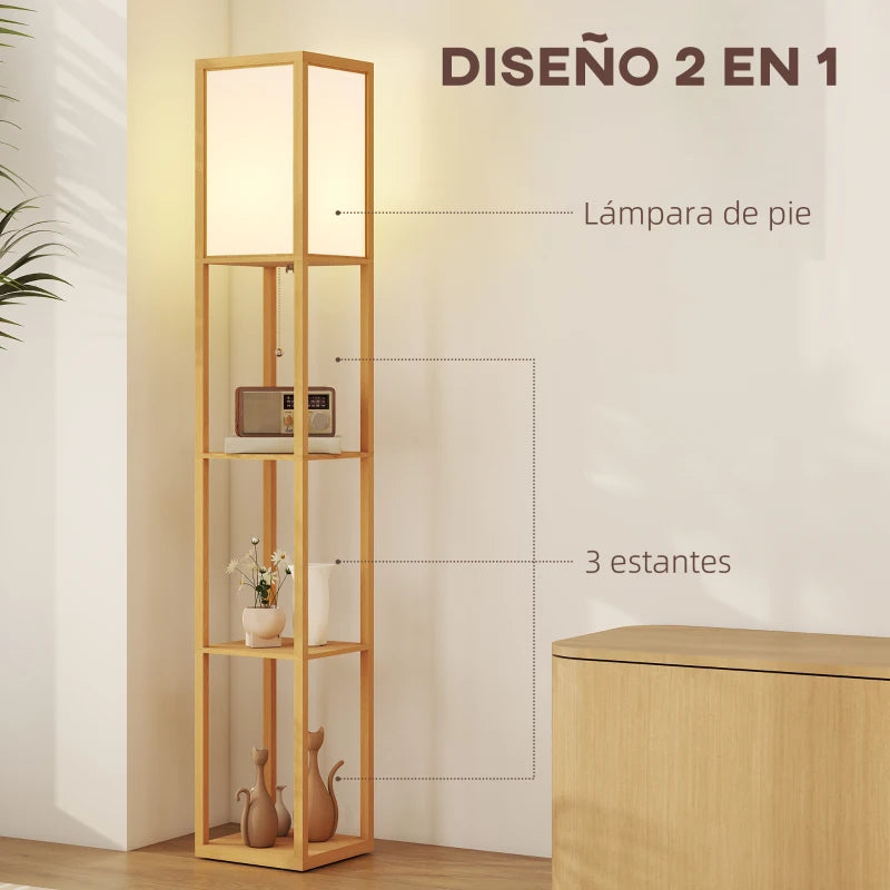 Lámpara Tindra junto a la cama en un dormitorio