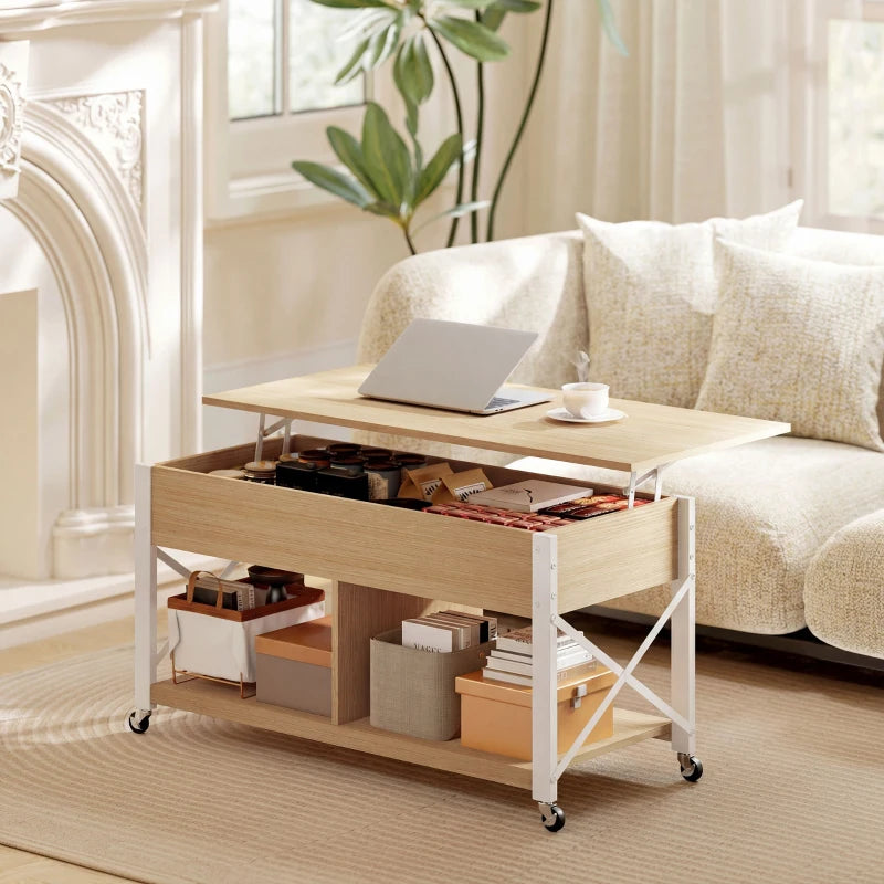 Mesa Arizkun delante de un sofá en un salón moderno y acogedor