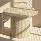 Diagrama de medidas de la mesa de centro Wobblewood con dimensiones en centímetros