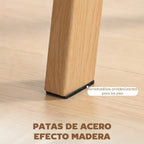 Almohadillas antideslizantes en la base de las patas de la mesa de comedor Glasán