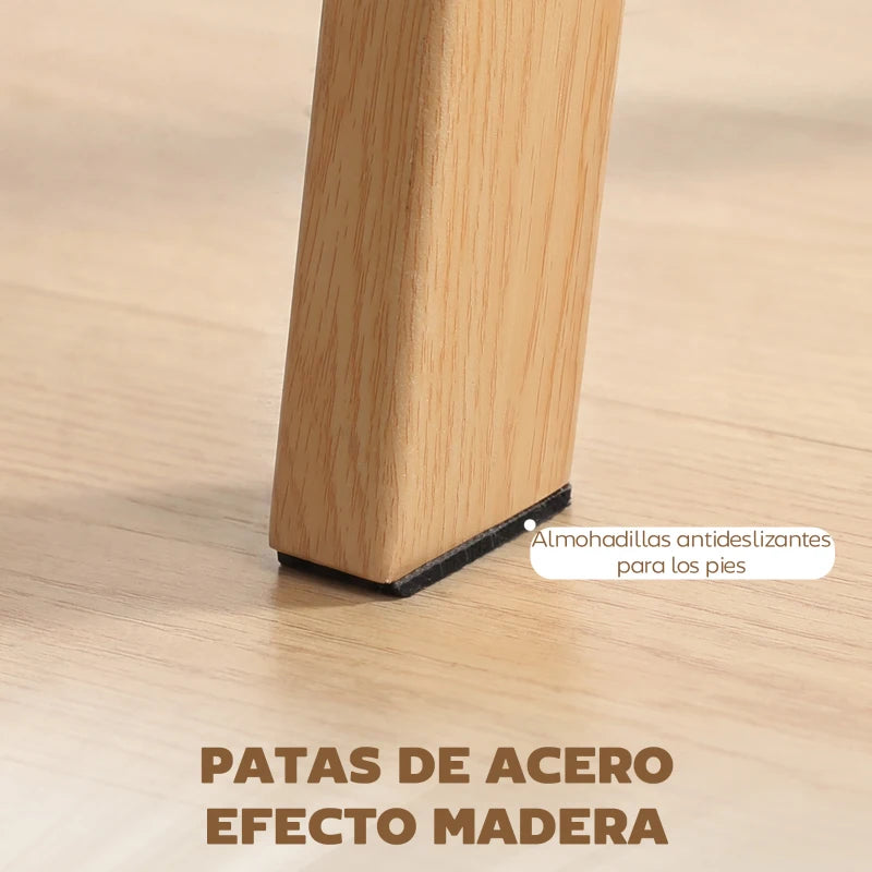 Almohadillas antideslizantes en la base de las patas de la mesa de comedor Glasán