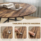 Mesa de comedor Osteria de estilo industrial integrada en una cocina moderna