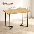 Diagrama de medidas de la mesa de comedor Robur con dimensiones en centímetros