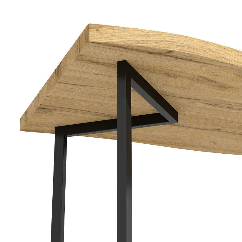 Patas minimalistas de metal negro de la mesa de comedor Robur