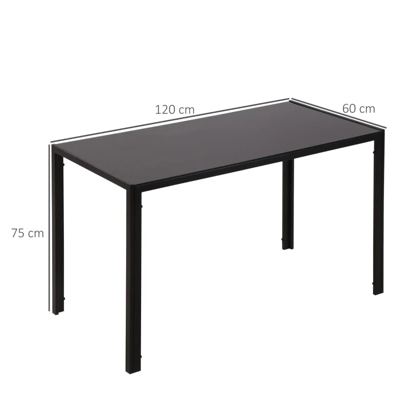 Diagrama de medidas de la mesa de comedor Shadó con dimensiones en centímetros