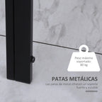 Patas de tubo de metal negro con recubrimiento en polvo de la mesa de comedor Shadó