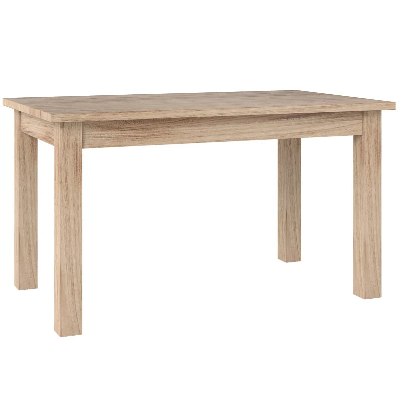  Mesa de comedor Tischero rectangular en acabado roble natural en un comedor moderno