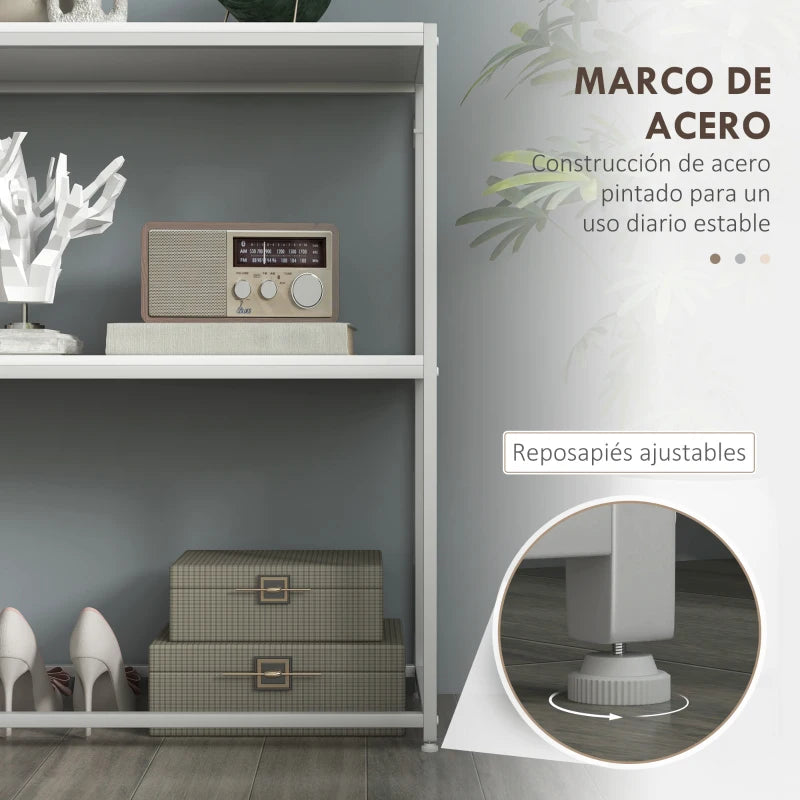 Estructura de acero pintado en mate de la mesa consola Aurora