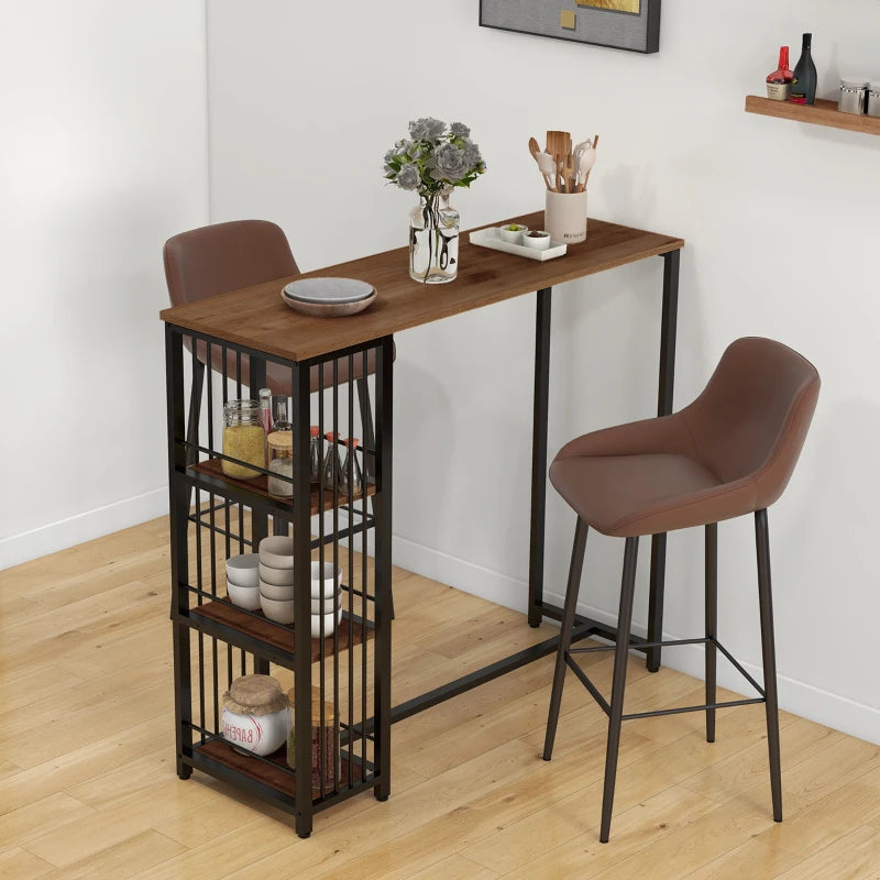 Mesa de bar Detroit en un salón de estilo industrial